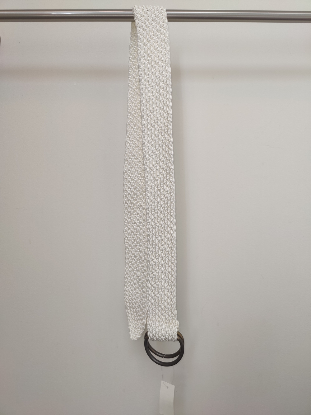 White Braided Ring Belt - Women Accessories